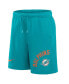 Men's Aqua Miami Dolphins Arched Kicker Shorts