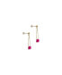 ფოტო #1 პროდუქტის Evelynn — Pink quartzite drop earrings