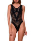 ფოტო #1 პროდუქტის Women's 1 Piece Mixed Pattern Seamless Hosiery Lingerie Bodysuit