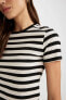 Фото #11 товара Футболка Defacto Slim Fit Stripe Tee