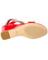 Stuart Weitzman Ave Strap 75 Patent Wedge Sandal Women's Red 6