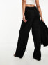 YAS tailored wide leg trouser co-ord in black - BLACK