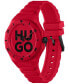 Фото #3 товара Часы и аксессуары Hugo Boss Наручные часы Grail кварцевые на красном силиконовом ремешке 42 мм