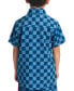 Фото #2 товара Big Boys Stretchy Checker-Print Button-Down Shirt