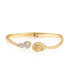 ფოტო #1 პროდუქტის 18k Gold Plated Swirled Shell Cuff Bracelet