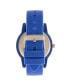 Unisex Festival Blue Silicone Strap Watch 41mm