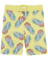 Kid Pineapple Print Swim Trunks 12