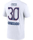 Men's Lionel Messi White Paris Saint-Germain Name and Number Fan Top