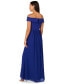 ფოტო #2 პროდუქტის Off-The-Shoulder Chiffon Gown