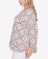 ფოტო #5 პროდუქტის Plus Size Patio Puff Tile Print Top