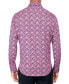 Фото #2 товара Men's Regular-Fit Non-Iron Performance Stretch Rose-Print Button-Down Shirt