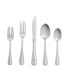 Riverridge Beaded 46 Piece Monogrammed Flatware Set - H, Service for 8