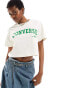 Converse Retro Chuck cropped tee in egret