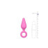 Pink Buttplugs With Pull Ring - Small