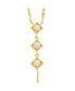 Sterling Forever gold-Tone or Silver-Tone Freshwater Pearls Reine Lariat Necklace