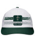 Фото #2 товара Men's White, Green Michigan State Spartans Retro Fade Snapback Hat