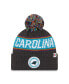 ფოტო #1 პროდუქტის Men's Heather Charcoal Carolina Panthers 2022 Greg Olsen x Atrium Health Levine Children's Hospital Pom Knit Hat