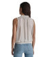 ფოტო #2 პროდუქტის Women's Ruffled Split-Neck Elastic-Waist Top