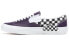 Фото #1 товара Кеды Vans Slip-On CAP Checkerboard в клетку, унисекс, фиолетовые