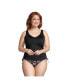 Plus Size Adjustable V-neck Underwire Tankini Swimsuit Top