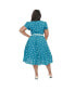 Plus Size 1940s Dahlia Swing Dress