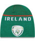 Фото #2 товара Men's Green Ireland National Team Engineered Skull Knit Beanie