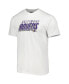 ფოტო #2 პროდუქტის Men's Charcoal, White Baltimore Ravens Downfield T-shirt and Shorts Sleep Set
