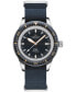 ფოტო #3 პროდუქტის Men's Swiss Automatic DS PH200M Blue Synthetic Strap Watch 43mm