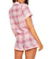 Фото #4 товара Women's Lucero Short Sleeve Top & Shorts Pajama Set