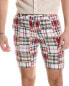 Фото #1 товара Brooks Brothers Madras Patch Short Men's Red 32