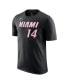 Фото #2 товара Men's Tyler Hero Black Miami Heat Icon 2022/23 Name and Number T-shirt