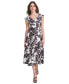 Women's Printed A-Line Midi Dress