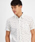 Фото #1 товара Men's Carlos Bandana Toss Print Short-Sleeve Button-Up Shirt, Created for Macy's