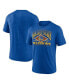 Фото #2 товара Men's Heather Royal Golden State Warriors True Classics Power Phase Tri-Blend T-shirt