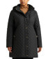 Фото #1 товара Plus Size Quilted Faux-Suede-Trim Coat