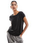 Vero Moda round neck t-shirt in black