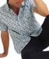 Фото #4 товара Men's Classic-Fit Fish-Print Button-Down Shirt