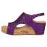 Фото #3 товара Corkys Carley Glitter Studded Wedge Womens Purple Casual Sandals 30-5316-PRGL
