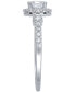 Фото #4 товара Diamond Halo Engagement Ring (1-3/4 ct. t.w.) in 14k White Gold