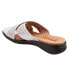 Фото #5 товара Softwalk Tillman S1502-042 Womens Silver Wide Leather Slides Sandals Shoes 12