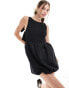 Фото #1 товара ASOS DESIGN mini bow back bubble hem dress in black