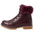 Фото #3 товара Lugz Rucker Hi Faux Fur Lace Up Womens Brown, Red Casual Boots WRUCKHFGV-6022