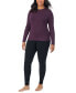 ფოტო #3 პროდუქტის Plus Size Softwear Long-Sleeve Crewneck Top