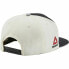 Фото #2 товара Mens Reebok x UFC Flat Brim Snapback Hat - Black | Cream | Silver