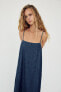 TRF FLOWING DENIM DRESS