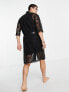 Фото #2 товара ASOS DESIGN co-ord robe in black lace