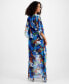 ფოტო #2 პროდუქტის Women's Floral-Print Kaftan Dress, Created for Macy's