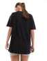 New Look plain oversized tee in black