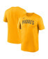 Men's Gold San Diego Padres New Legend Wordmark T-shirt