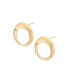 24K Gold-Plated Kaya Open Stud Earrings
